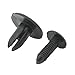 Car Fender Fastener - TOOGOO(R) 100 Pcs Car Fender Push Type Black Plastic Rivets Fastener 6mm Hole
