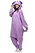 OLadydress Unisex Espeon Costumes Pajamas, Adult and Teens Cosplay One-Piece Pajamas Purple Medium