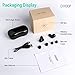 Syllable Wireless Earbuds,Wireless Headphones Bluetooth Headset Wireless Earphones IPX7 Waterproof Bluetooth 5.0 Stereo Hi-Fi Sound with Charging Case (Black)