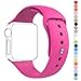 Apple Watch Band, HuanlongTM 42m New Soft Silicone Sport Style Replacement Iwatch Strap for Apple Wrist Watch (Barbie Pink 42mm M/L)