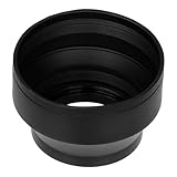 Fotodiox 3-Section Rubber Lens Hood, Sun Shade, 55mm