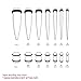 BodyJ4You 32PC Ear Stretching Big Gauges 14G-0G - Red White Marble Acrylic Tapers No Flare Plugs O-Rings - Stretchers Expanders Eyelets