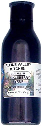 Wild Huckleberry Flavored Berry Syrup (16 oz). Great for Pancakes and Waffles (1 Pack)