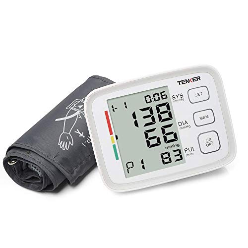 TENKER Home Blood Pressure Monitor- 2 Users &180 Storage with Large Cuffs, FDA Certified