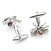 Sirius Jewelry Orange Bee Cufflinks Gift Boxed