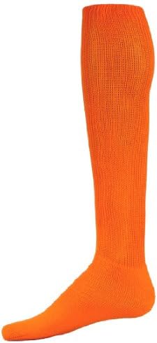 Unique SportsRed Lion Florescent Patriot Athletic Sock (Neon Orange - Medium)