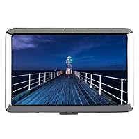 Yanteng Silver Stainless Steel Cigarette Case,Artificial Lighthouse Apron Credit ID Card Holder
