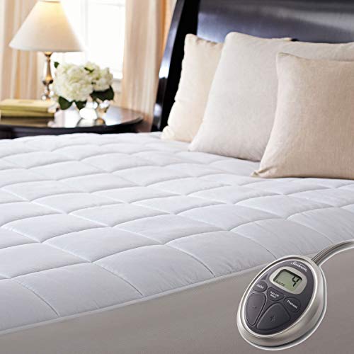 Sunbeam Premium Luxury Quilted Electric Heated Mattress Pad Twin Size