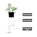 Mkono Self Watering Planters White Plastic Flower Pots for Indoor Plant L, Set of 3
