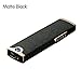 Boonfire MINI USB Rechargeable Double-sides Windproof Coil long battery life Slim Electronic Lighter Set with USB Charging Cable Gift box and No Gas Flameless Cigarette Lighter 2.0(Matte Black)