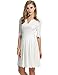 Meaneor Women Scallop Pleated Skater 3/4 Sleeve V Neck A-line Cocktail Dress