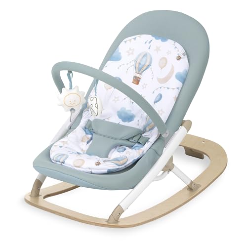 Evolur SleekSway Portable Baby Rocker, Lightweight Foldable Infant Rocker Chair…