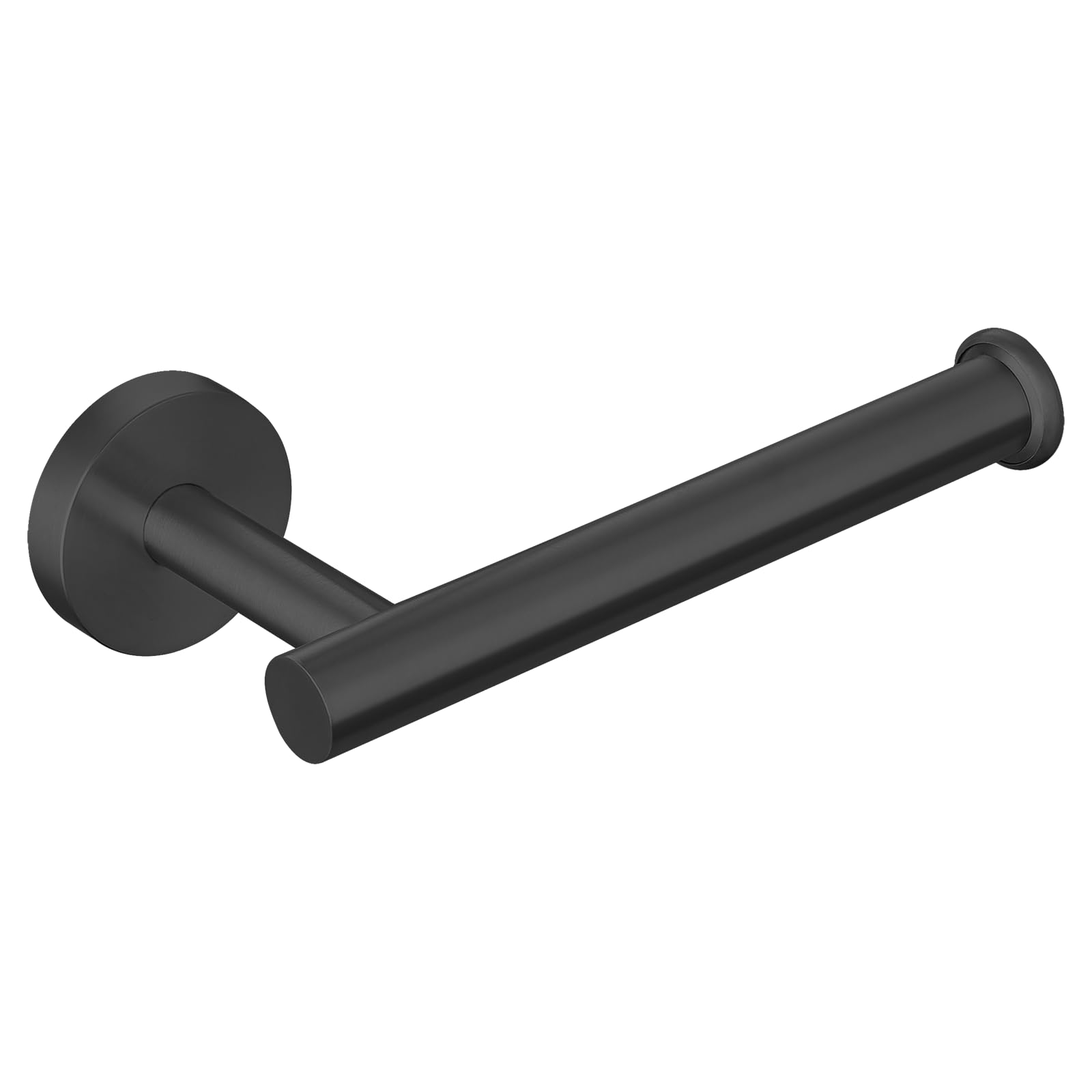 Toilet Paper Holder, Toilet Tissue Holder, Wall Screw Mounted for Bathroom, Kitchen, Washroom, Modern Design, Holds Mega Tissue Rolls, Stainless Steel Rustproof Black