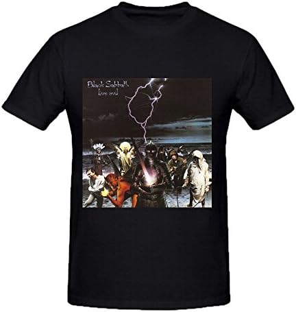 Black Sabbath Live Evil 2016 Men's Big And Tall Crew T-Shirts Black