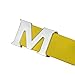 maikun Womens Yellow Belts, Removable Letter M Buckle PU Leather Belt 1.18