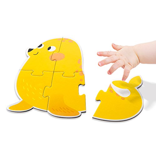 Jar Melo First Puzzle - Marine Animals (4 in 1) , 18 Pieces; Jigsaw Floor Puzzle; Large Puzzles for Kids - Baby Puzzles - Kids Puzzles Age 2, 3,4,5 - Thumbnail 2