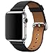 For Apple Watch 38MM, Sunfei Single Tour Genuine Leather Band Bracelet Watchband (Black)