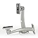 Auto Safety Aluminium Universal Indoor Outdoor Wall Ceiling Mount CCTV Security Camera Rotary Mounting Bracket PART OF TWO white