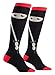 Sock It to Me Women's Socks Sneaky Ninja Knee High Black 1pair, Red and Black, Size 5-10
