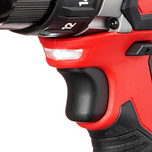 Milwaukee 260622CT M18 Cordless Drill/Driver Kit, 18 V, Red Pricepulse