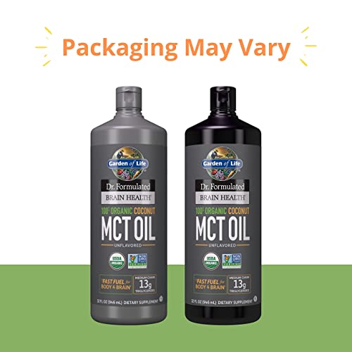 Garden of Life Dr. Formulated Brain Health 100 Organic Coconut MCT Oil