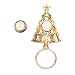 NOUMANDA Gold Christmas Tree Brooch Magnetic Eyeglass Holder