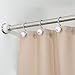 iDesign York Constant Tension Bathroom Shower Curtain Rod - 43-75