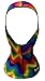Aeroskin Nylon Spandex Patterned Hood, Rainbow
