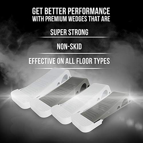 image for iCooker 4 Pack Door Stopper [Reliable and Practical] Rubber Door Stop 