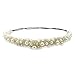 INSPIRELLE 5 Count Beaded Elastic Headband, Fashionable Handmade Imitation Pearl Beading Hairbands for Lady Women Girls