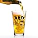 Dad Off Duty Funny Beer Glass - Dad Beer Glass - 16 oz quality glass - Beer Glass for the Best Dad Ever - New Dad Beer Glass - Affordable Fathers Day Beer Gifts for Dads or Stepdad