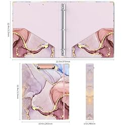 Ospelelf 3 Ring Binder 1 Inch, Cute Binder for