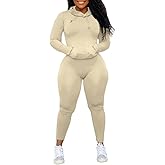 Nimsruc 2 Piece Outfits For Women Sweatsuits Sets Hooded Tracksuit Long Sleeve Pullover Jogger Sweat Pants Set