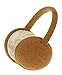 knolee Unisex Classic Fleece Earmuffs Foldable Ear Muffs Winter Accessory Outdoor EarMuffs (One size, Khaki B)