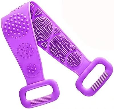 Transplant Silicone Bath Body Brush 70cm Long Handle Back Scrubber for Shower