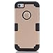 Asstar 3 in 1 Hard PC+ Soft TPU Impact Protection Heavy Duty Shockproof Full-Body Protective Case for Apple iPhone SE / iPhone 5 5S - Gold black