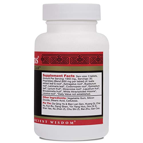 Health Concerns - Astra Isatis - Astragalus & Isatis Chinese Herbal Supplement - Immune System Tonic - with Isatis Leaf & Root Extract - 90 Tablets per Bottle