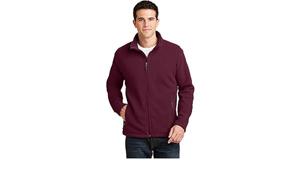 maroon fleece jacket