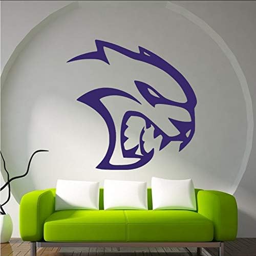 Chellonm Hellcat Dodge Charger Challenger Mopar Vinyl Decal Decorative Wall Pictures Wall Sticker Mural Vinyl 58 * 58Cm