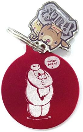 happypettag - Personalized Big Hero 6 Baymax Mochi Hiro Pet ID Tag, Customized Pet ID Tags Dogs Cat ID Tags, Double Side Aluminium Engraved. Includes up to 3 Lines of Customized Text - Back Engraving.