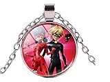 fat cat sales Miraculous Ladybug Pendant Necklace (Silver)