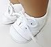 Doll Shoes Fit Bitty Baby Doll and Other 15 Inch Dolls White Canvas Sneakers