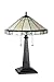 Chloe Lighting CH31315MI16-TL2 Belle Tiffany-Style Mission 2 Light Table Lamp with Shade, 26 x 20 x 9 5/8