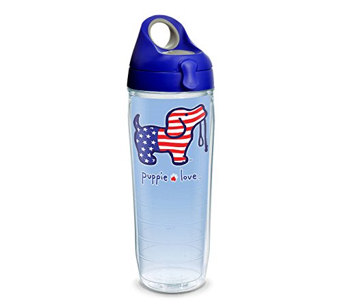 Tervis 1293627 Puppie Love-USA Pup Tumbler with Wrap and Blu