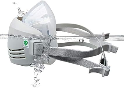 Respirador de media cara ONEWDJ, protección ocular con filtro ...