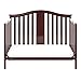 Graco Solano 4-in-1 Convertible Crib With Mattress, Espresso, Converts to Toddler Bed Day Bed or Full Bed, Three Position Adjustable Height Mattress (Premium Mattress Included)
