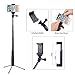 Vicdozia Selfie Stick, 37.5'' Waterproof Extendable Monopod with Mini Tripod Stand Compatible GoPro Hero(2018) Hero 7/6/5/4/3+/3/2/1/Session, AKASO SJCAM Xiaomi Yi, Compact Cameras and Smartphones