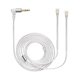 MOKOSE Replacement Upgrade Aux balanced Cable Silver Plated Audio Wire For Sennheiser IE8 IE80 IE8i Earphone Headset