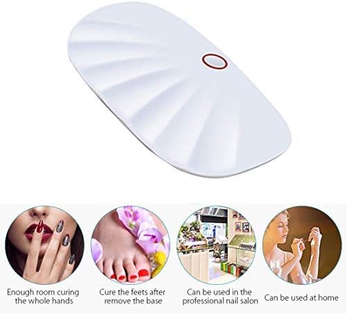 Manicure Nail Baking Machine Mini Quick Drying Led Quick Drying Portable Phototherapy Lamp (white)
