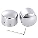 Amazicha Chrome Front Axle Nut Cover Axle Caps for Harley Softail Electra Road Glide Sportster primary